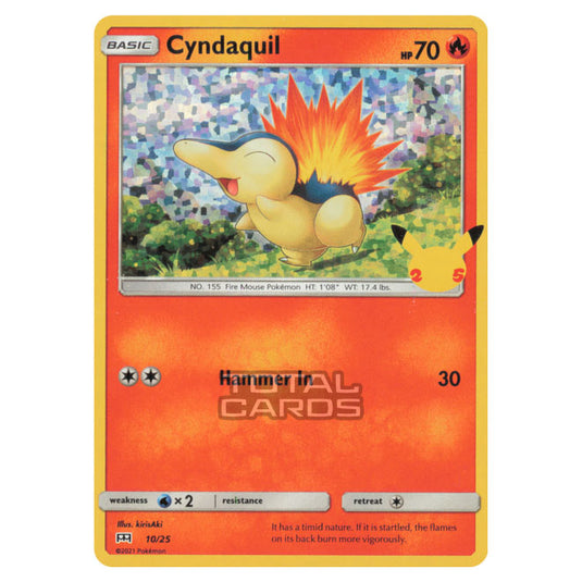 Pokemon - McDonalds - 25th Anniversary Collection - Cyndaquil - 10/25 Pokemon - McDonalds - 25th Anniversary Collection - Cyndaquil - 10/25