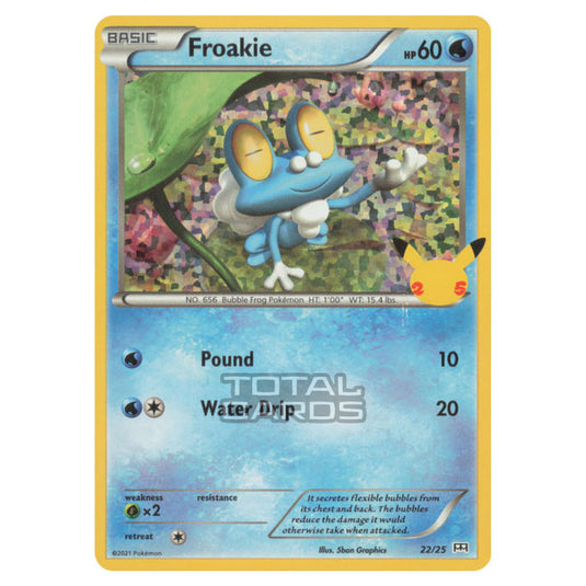 froakie pokemon card price Pokemon - McDonalds - 25th Anniversary Collection - Froakie