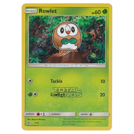 Pokemon - Other - McDonald's Collection 2017 - Rowlet - 1/12