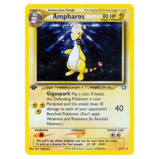 Pokemon - Neo - Neo Genesis - Ampharos - 1/111