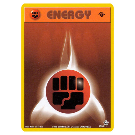 Pokemon - Neo - Neo Genesis - Fighting Energy - 106/111