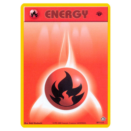 Pokemon - Neo - Neo Genesis - Fire Energy - 107/111