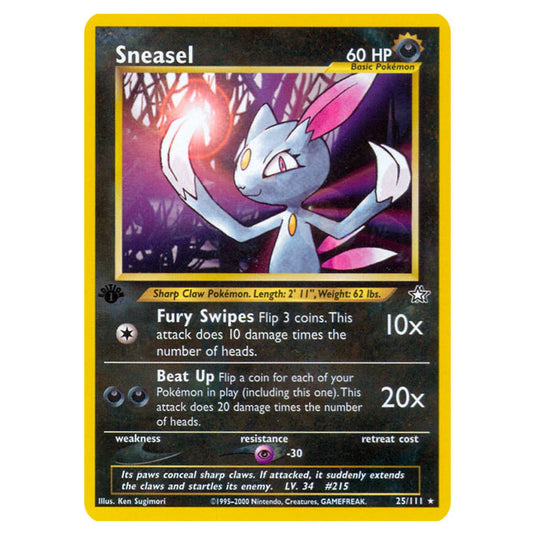 Pokemon - Neo - Neo Genesis - Sneasel - 25/111 Pokemon - Neo - Neo Genesis - Sneasel - 25/111