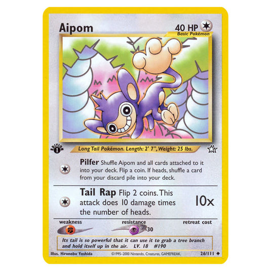 Pokemon - Neo - Neo Genesis - Aipom - 26/111