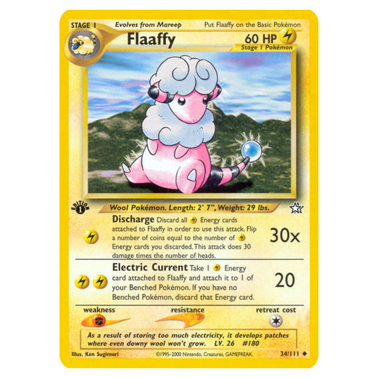 Pokemon - Neo - Neo Genesis - Flaaffy - 34/111