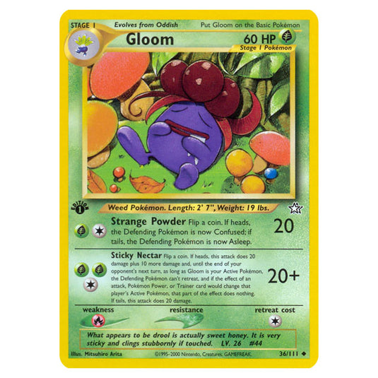 Pokemon - Neo - Neo Genesis - Gloom - 36/111