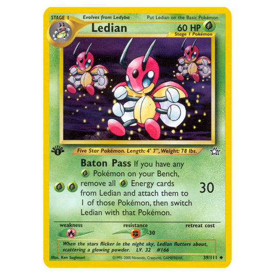 Pokemon - Neo - Neo Genesis - Ledian - 39/111