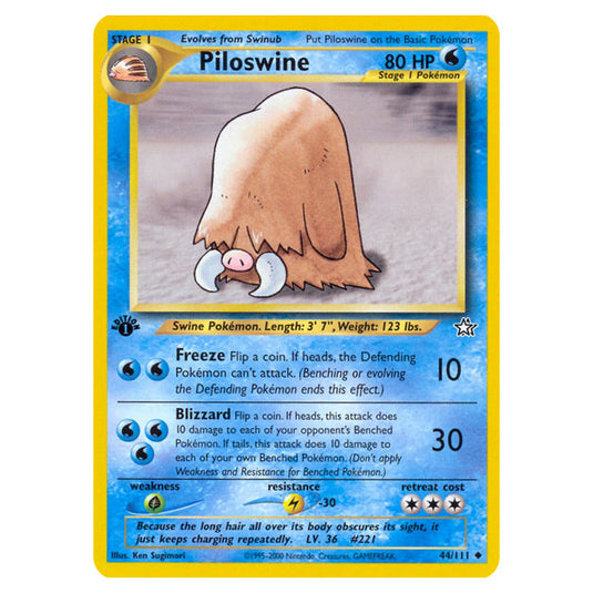 Pokemon - Neo - Neo Genesis - Piloswine - 44/111