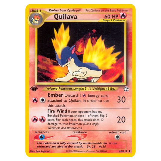 Pokemon - Neo - Neo Genesis - Quilava - 46/111