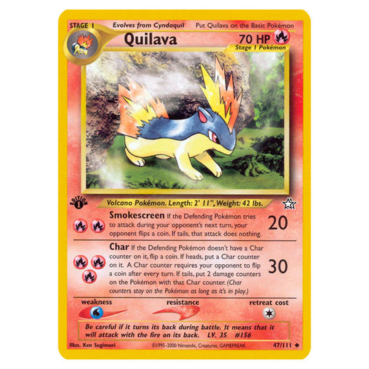 Pokemon - Neo - Neo Genesis - Quilava - 47/111