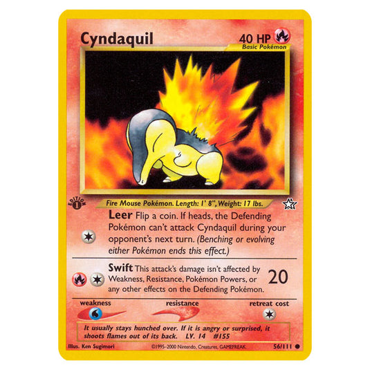 Pokemon - Neo - Neo Genesis - Cyndaquil - 56/111