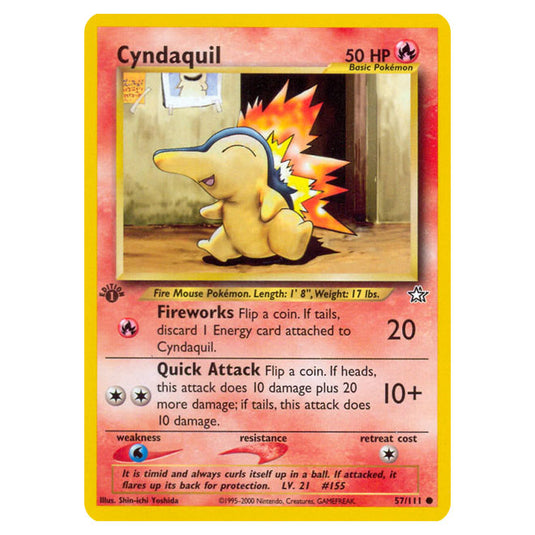 Pokemon - Neo - Neo Genesis - Cyndaquil - 57/111