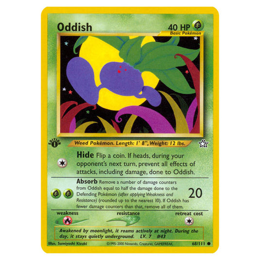 Pokemon - Neo - Neo Genesis - Oddish - 68/111