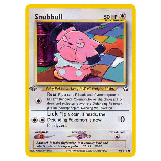 Pokemon - Neo - Neo Genesis - Snubbull - 74/111