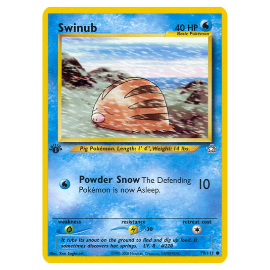 Pokemon - Neo - Neo Genesis - Swinub - 79/111