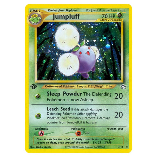 Pokemon - Neo - Neo Genesis - Jumpluff - 7/111-Mint-Unlimited-English