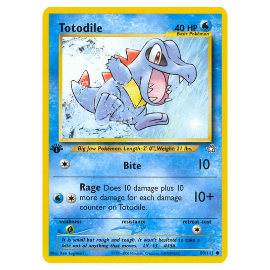 Pokemon - Neo - Neo Genesis - Totodile - 80/111