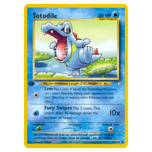 Pokemon - Neo - Neo Genesis - Totodile - 81/111