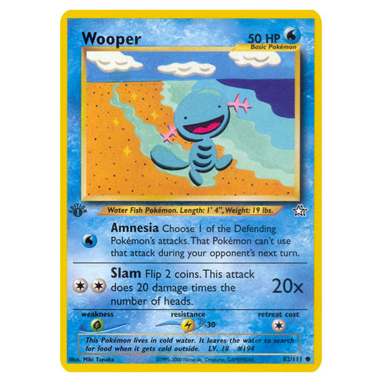 Pokemon - Neo - Neo Genesis - Wooper - 82/111