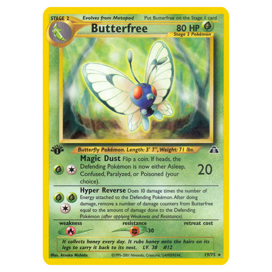 Pokemon - Neo - Neo Discovery - Butterfree - 19/75