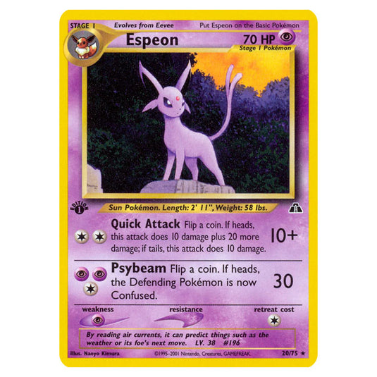 Pokemon - Neo - Neo Discovery - Espeon - 20/75