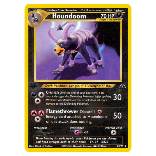 Pokemon - Neo - Neo Discovery - Houndoom - 23/75