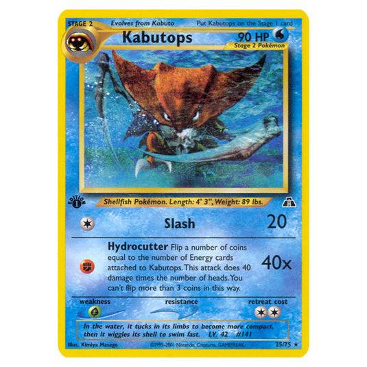 Pokemon - Neo - Neo Discovery - Kabutops - 25/75