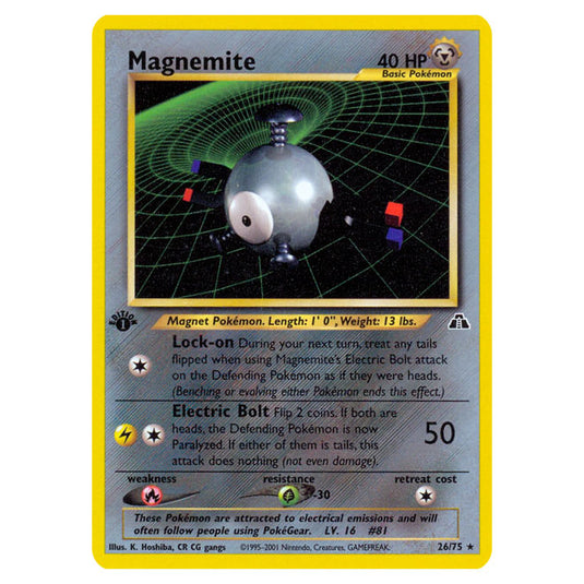 Pokemon - Neo - Neo Discovery - Magnemite - 26/75