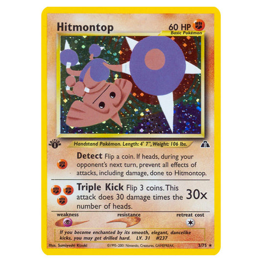 Pokemon - Neo - Neo Discovery - Hitmontop - 3/75