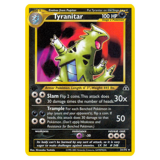 Pokemon - Neo - Neo Discovery - Tyranitar - 31/75