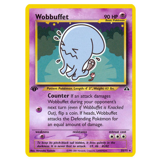 Pokemon - Neo - Neo Discovery - Wobbuffet - 35/75