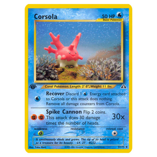 Pokemon - Neo - Neo Discovery - Corsola - 37/75