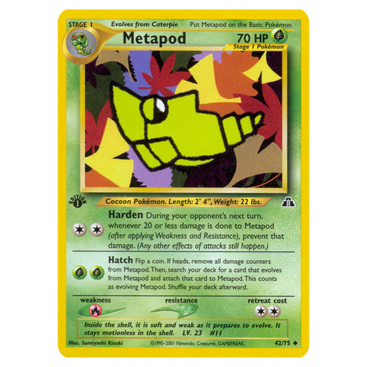 Pokemon - Neo - Neo Discovery - Metapod - 42/75