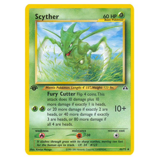 Pokemon - Neo - Neo Discovery - Scyther - 46/75