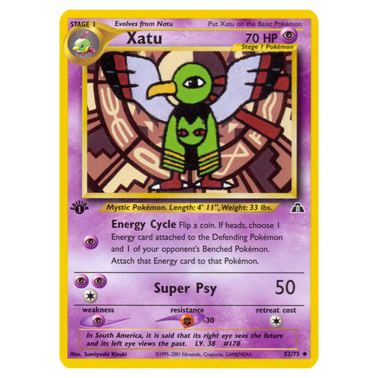 Pokemon - Neo - Neo Discovery - Xatu - 52/75