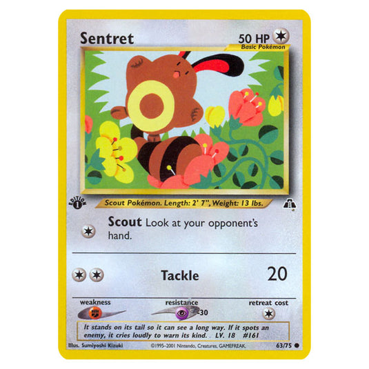 Pokemon - Neo - Neo Discovery - Sentret - 63/75