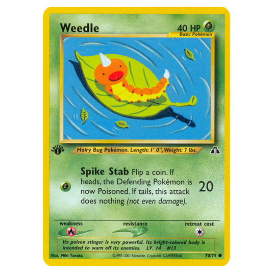 Pokemon - Neo - Neo Discovery - Weedle - 70/75