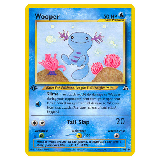 Pokemon - Neo - Neo Discovery - Wooper - 71/75