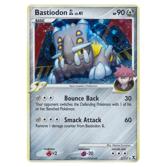 Bastiodon GL 2 card from the Pokemon set Rising Rivals