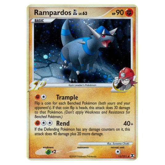 Rampardos GL 11 card from the Pokemon set Rising Rivals
