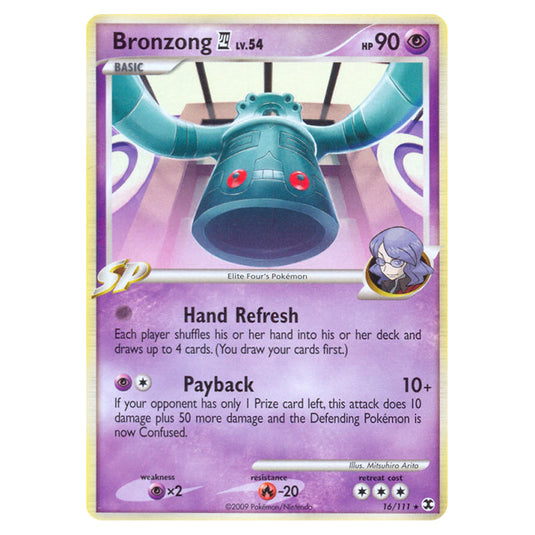 Bronzong E4 16 card from the Pokemon set Rising Rivals