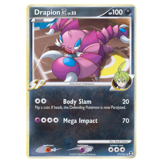 Drapion E4 17 card from the Pokemon set Rising Rivals