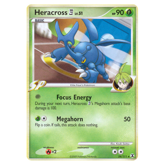Heracross E4 24 card from the Pokemon set Rising Rivals