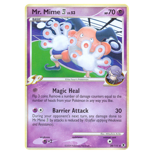 Mr. Mime E4 28 card from the Pokemon set Rising Rivals