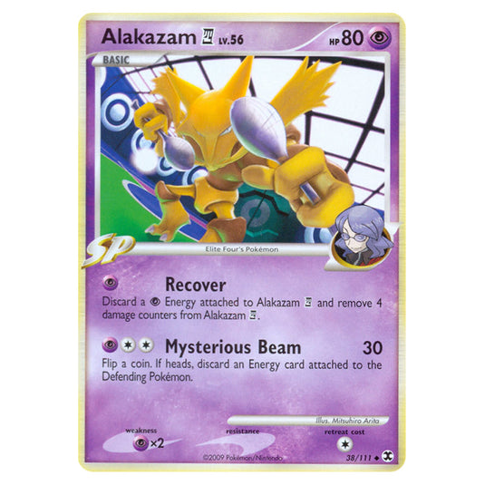 Alakazam E4 38 card from the Pokemon set Rising Rivals