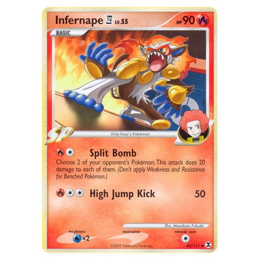 Infernape E4 43 card from the Pokemon set Rising Rivals