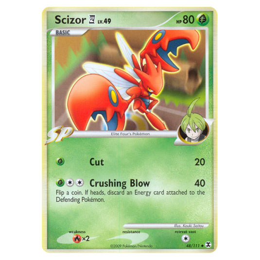 Scizor E4 48 card from the Pokemon set Rising Rivals
