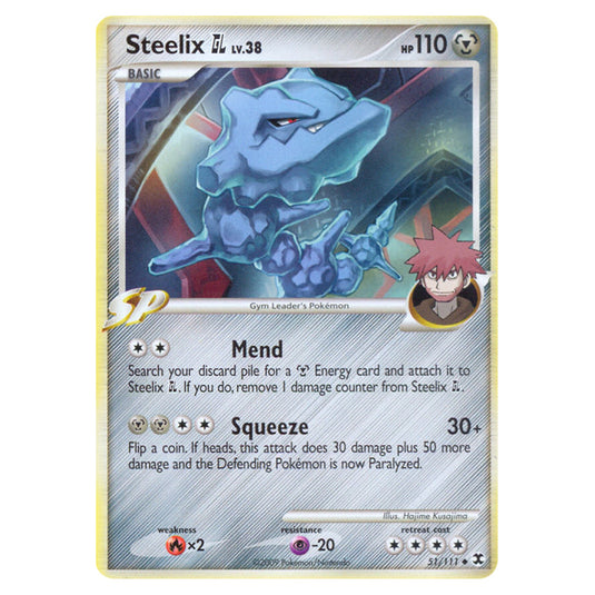 Steelix GL 51 card from the Pokemon set Rising Rivals