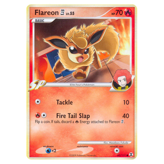 Flareon E4 60 card from the Pokemon set Rising Rivals