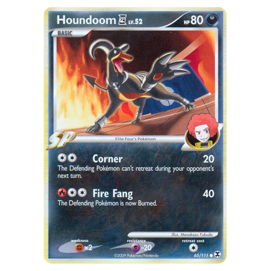 Houndoom E4 65 card from the Pokemon set Rising Rivals
